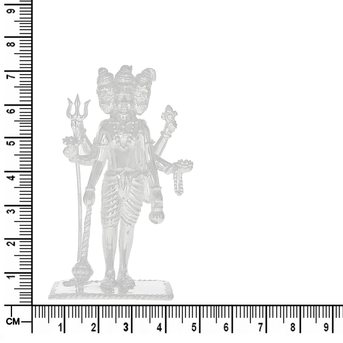 Ethereal Shine Silver Lord Dutta Idol