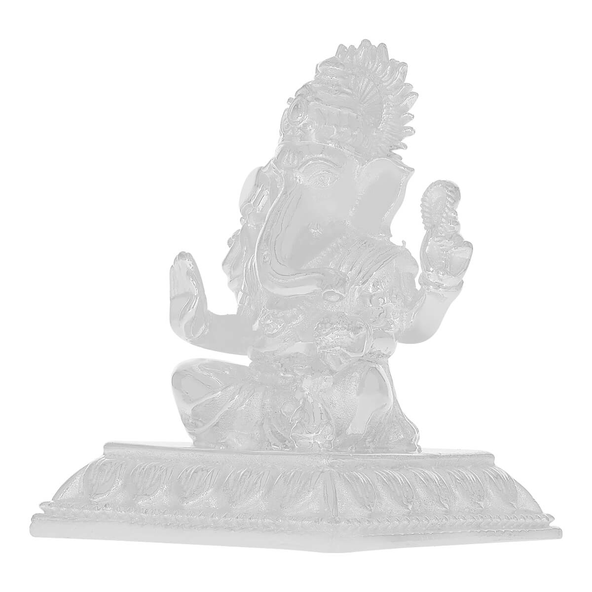 Glorious Divinity Lord Ganesha Silver Idol