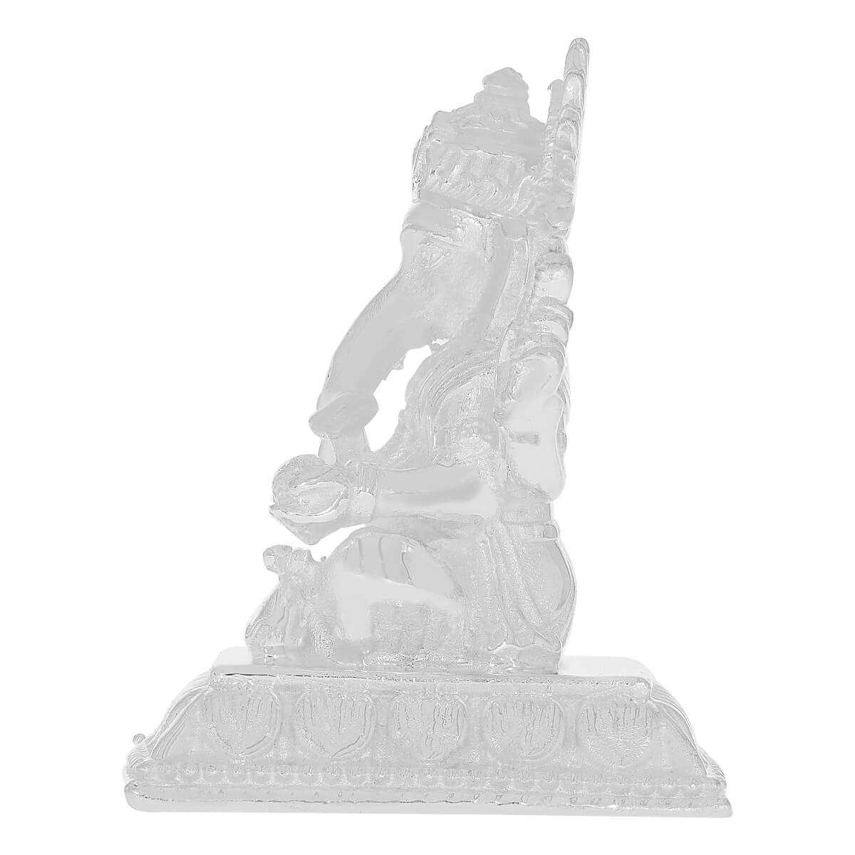 Glorious Divinity Lord Ganesha Silver Idol