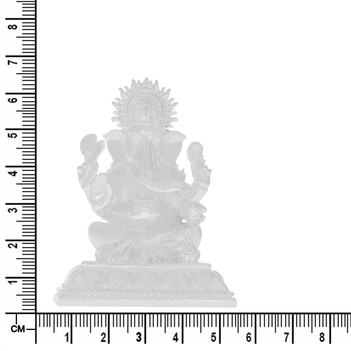Glorious Divinity Lord Ganesha Silver Idol