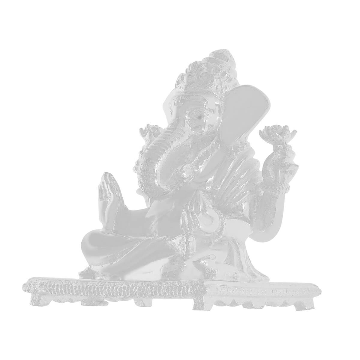 Holy Gracious Lord Ganesha Silver Idol