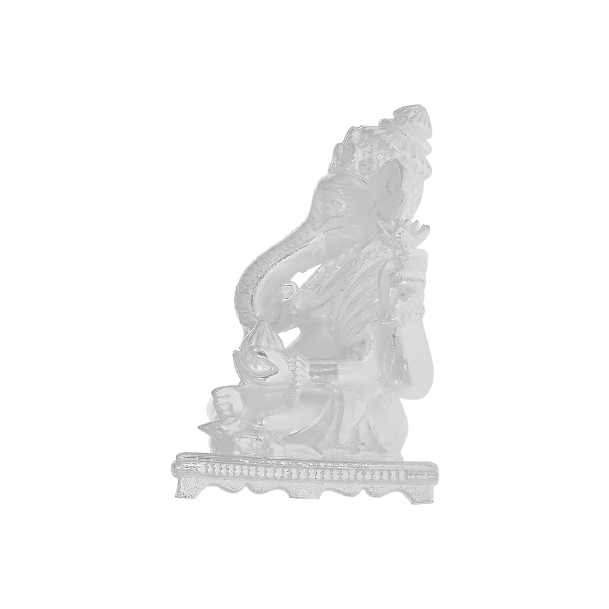 Celestial Grace Lord Ganesha Silver Idol