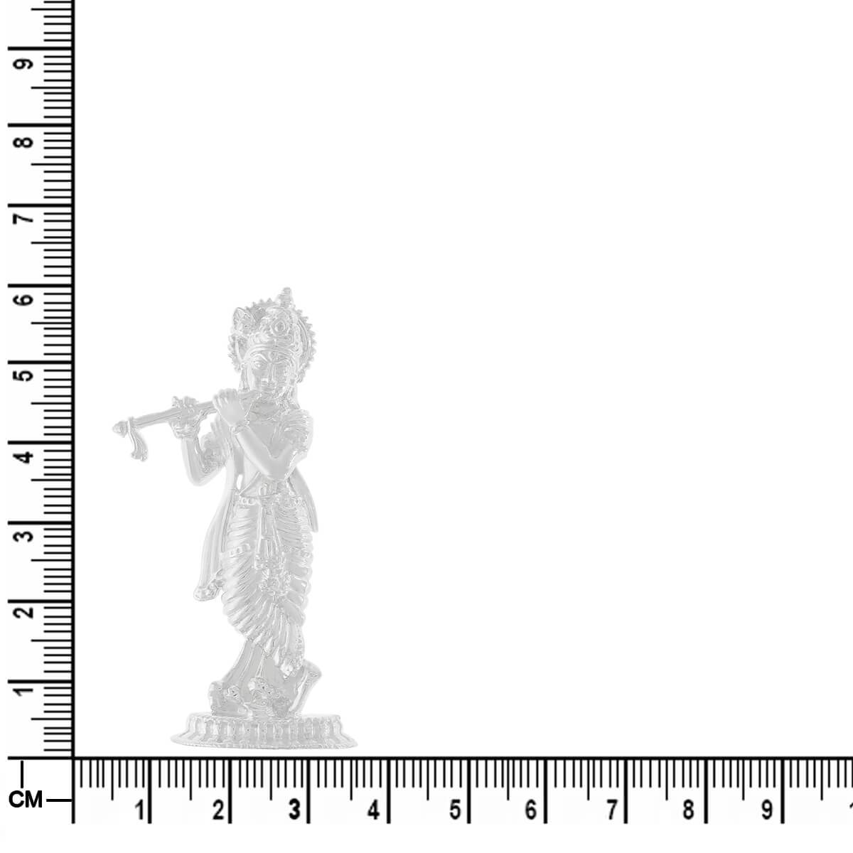 Marvelous Merciful Silver Krishna Murti