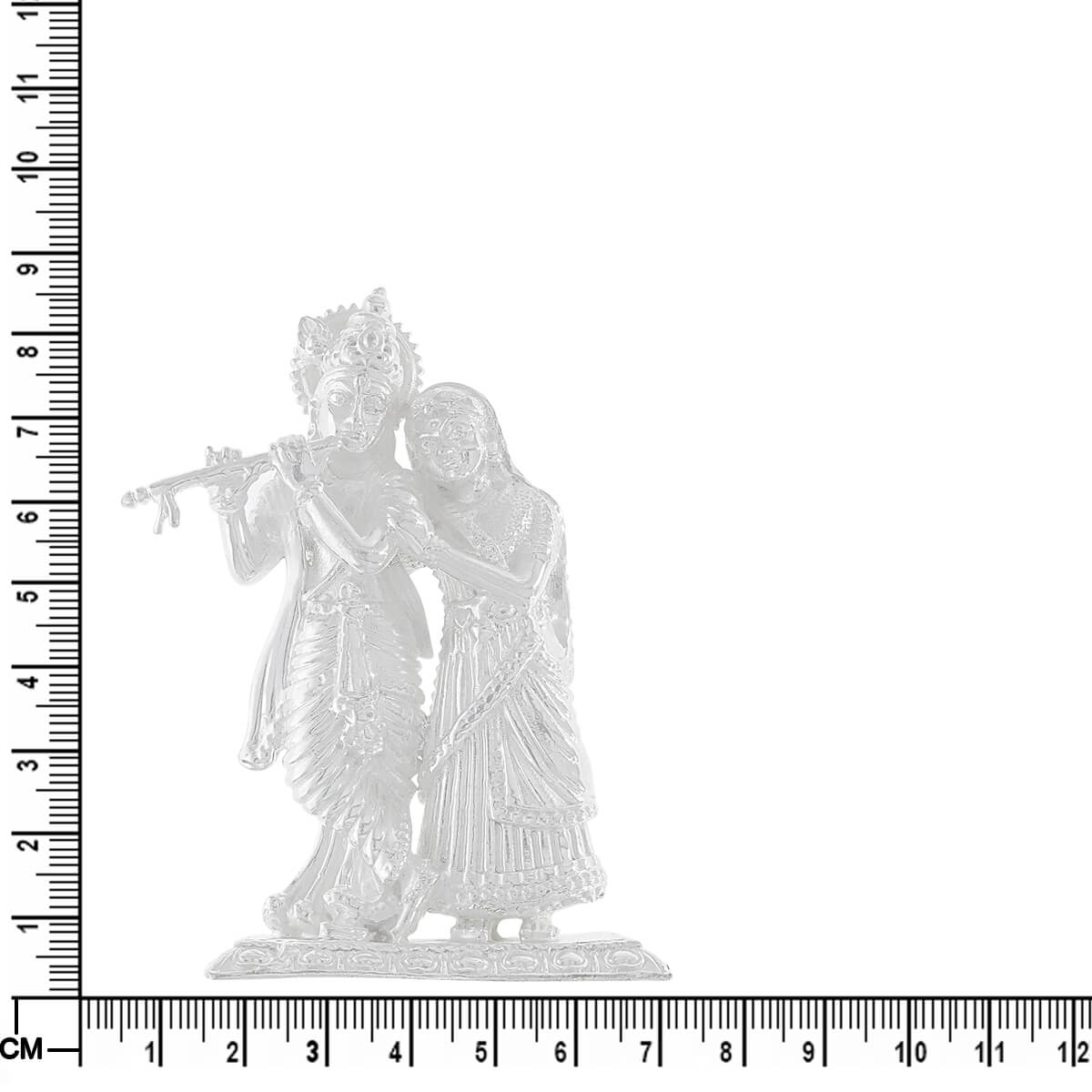 Pure Serenity Radha Krishna Silver Idol