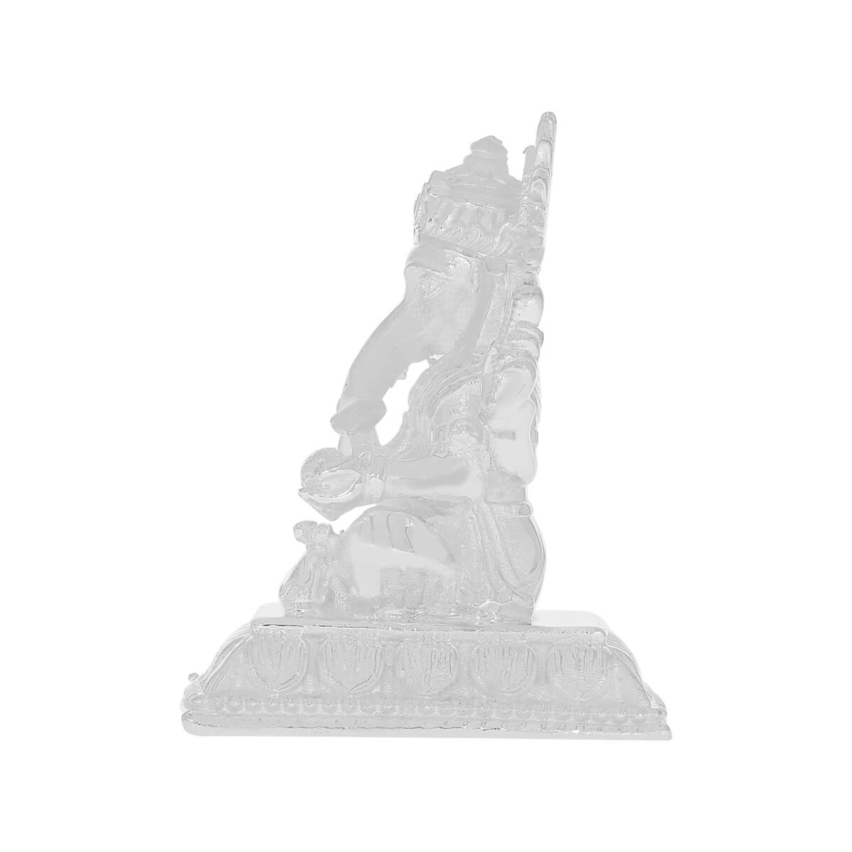 Enchanting Shine Lord Ganesha Silver Idol