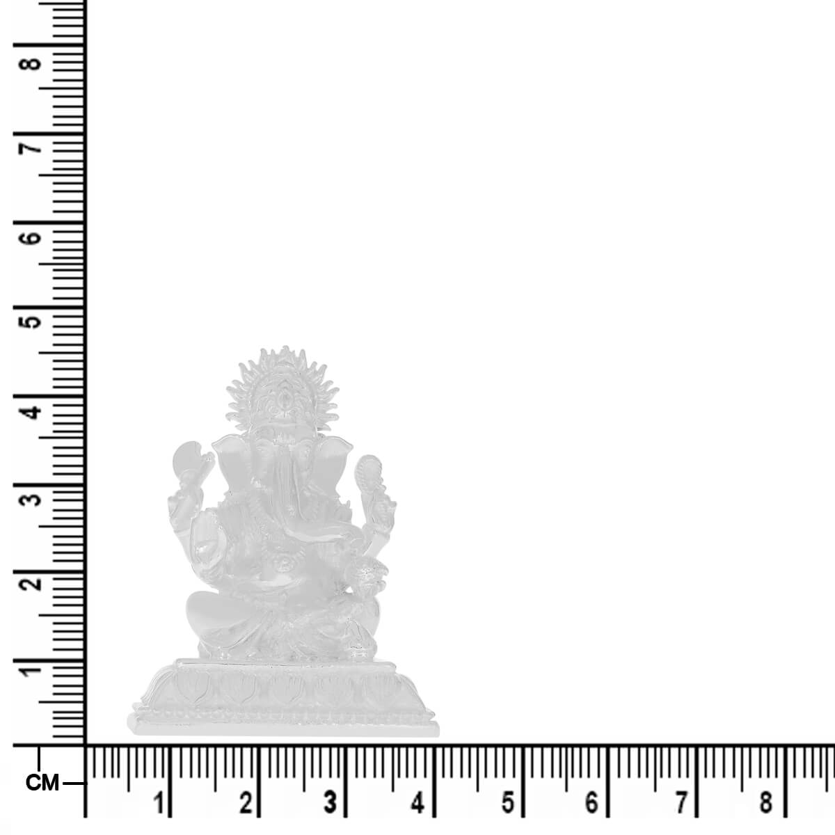 Enchanting Shine Lord Ganesha Silver Idol