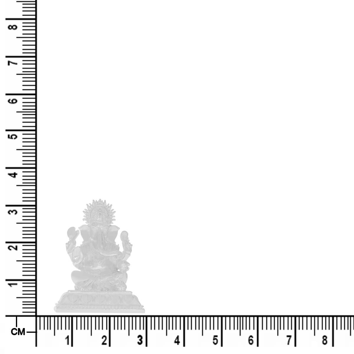 Enchanting Shimmer Lord Ganesha Silver Idol