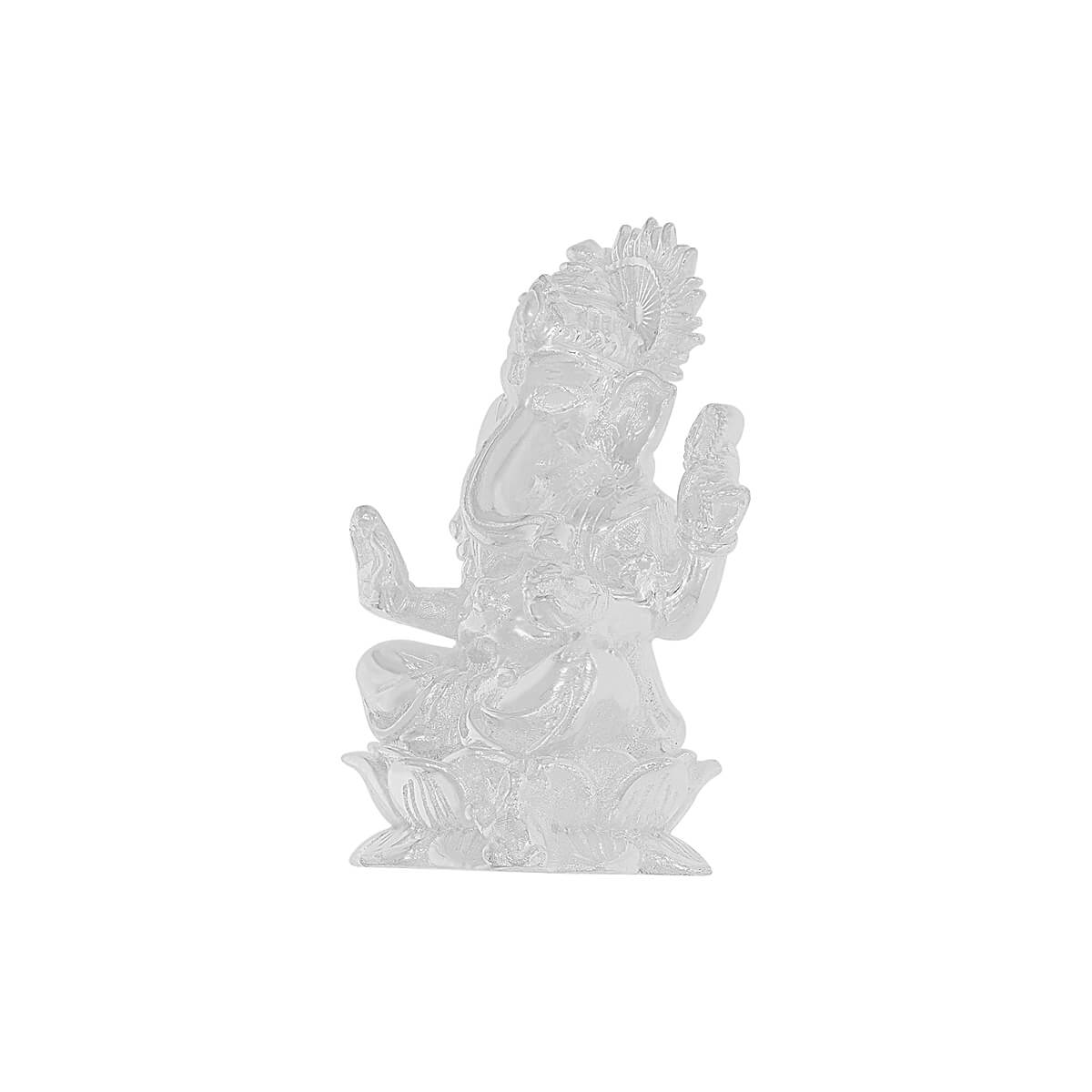 Gracious Marvel Lord Ganesha Silver Idol