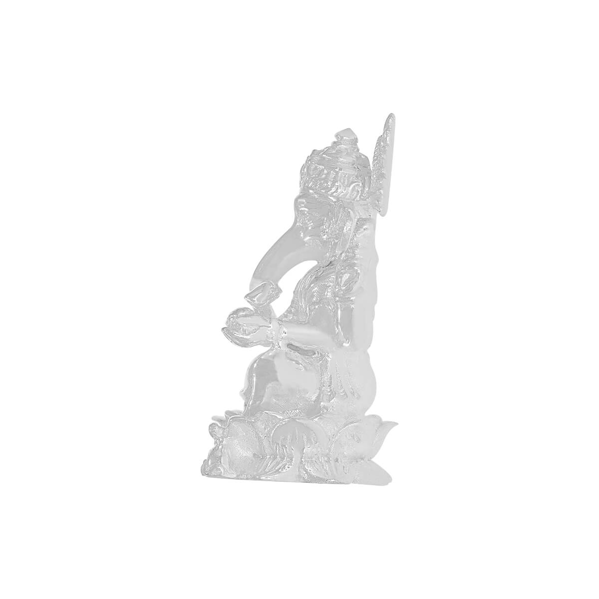 Gracious Marvel Lord Ganesha Silver Idol