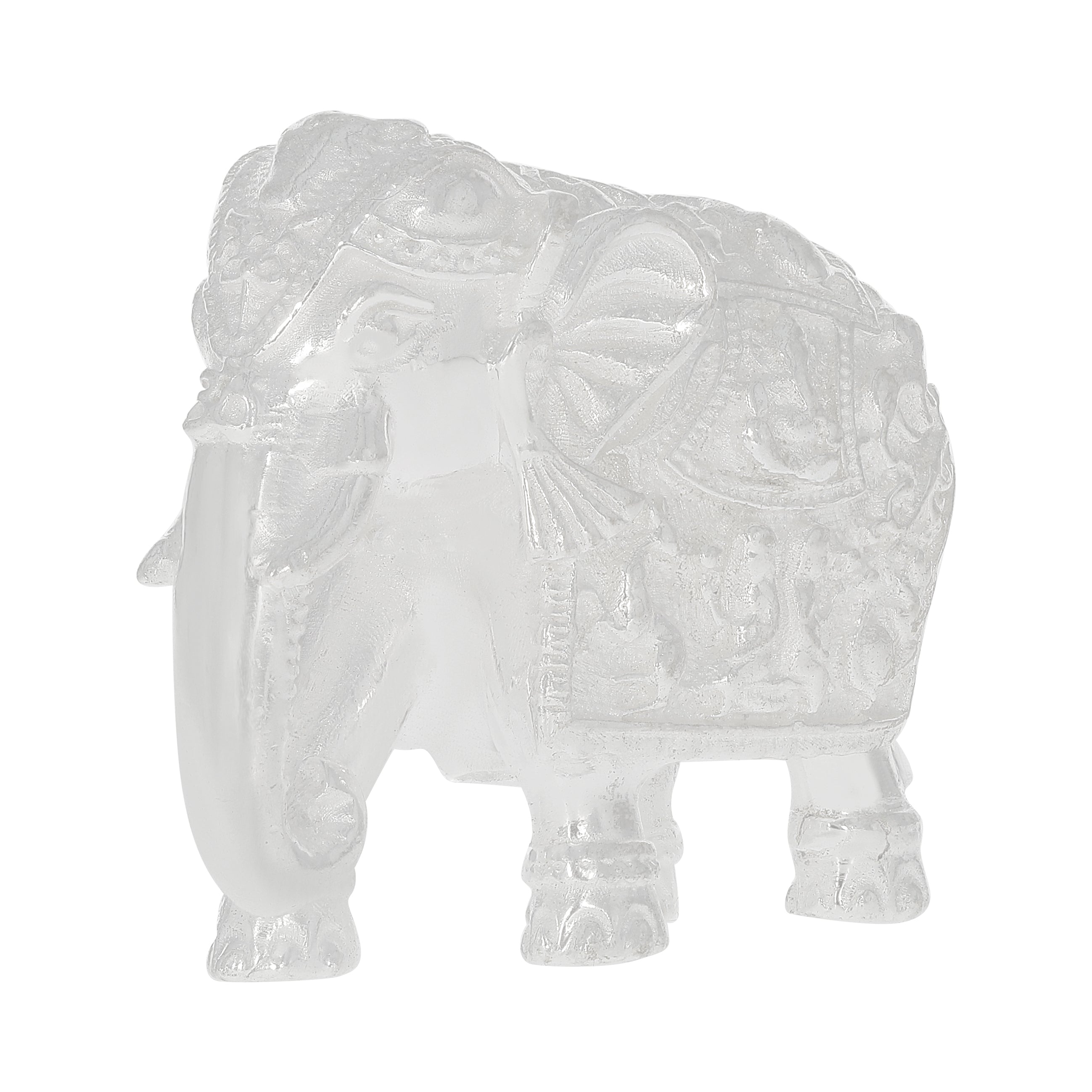 Exclusive Elegance Silver Elephant Murti