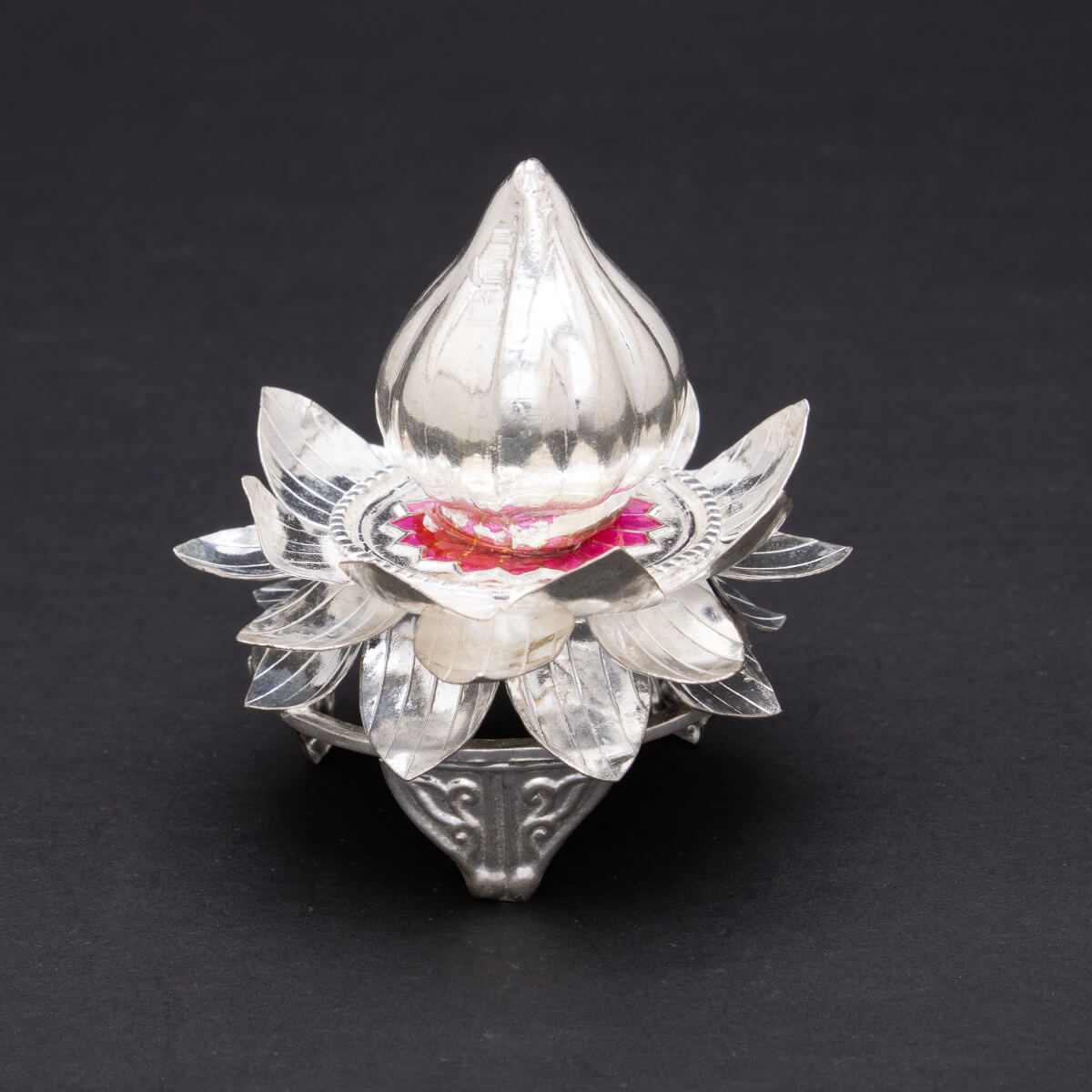Lotus Bloom Silver Modak