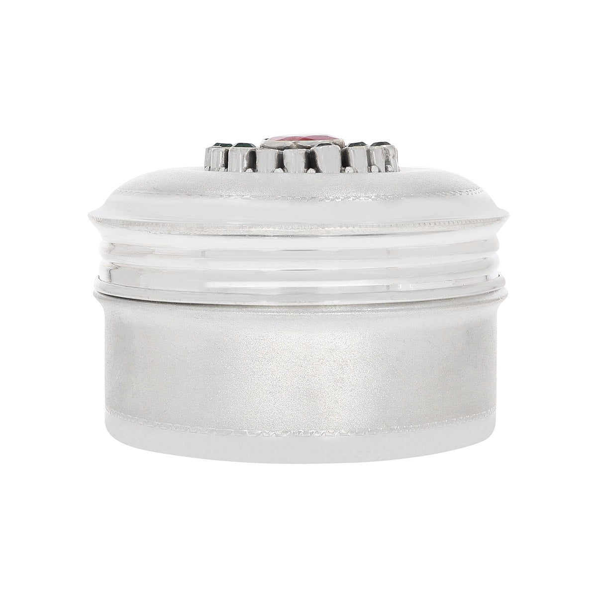 Classy Glaze Silver Kumkum Box