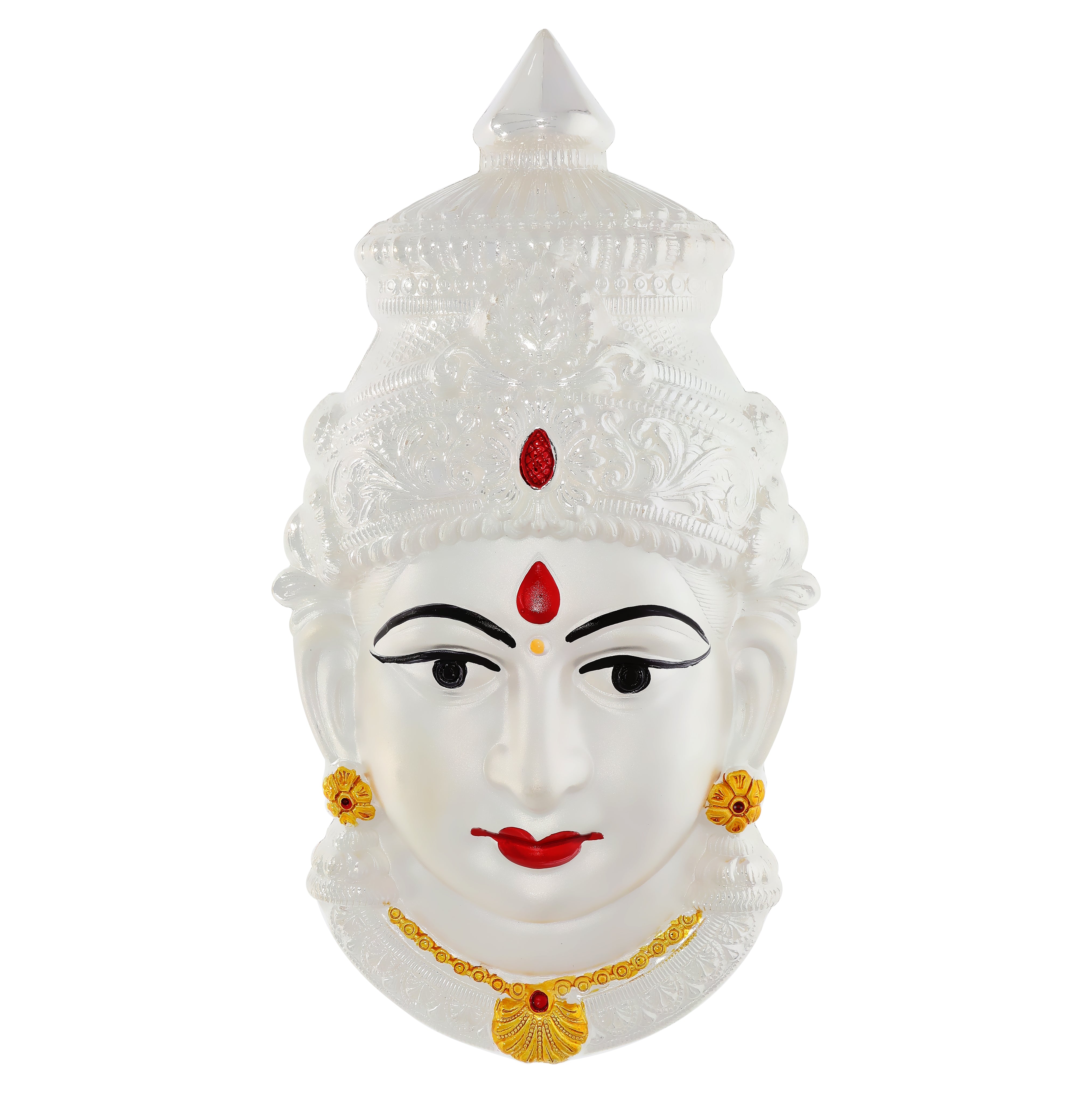 Benevolent Glow Silver Laxmi Face Figurine