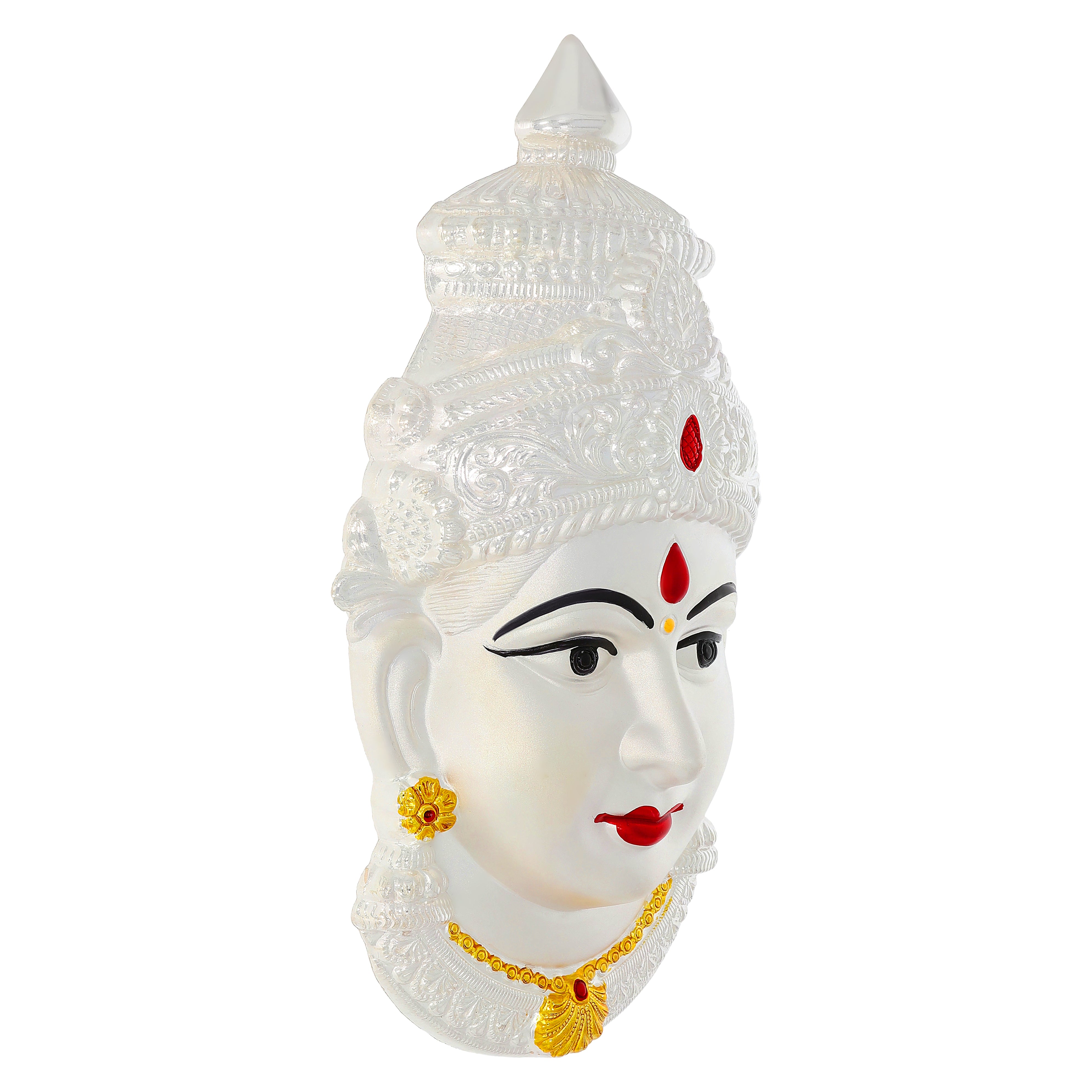 Benevolent Glow Silver Laxmi Face Figurine