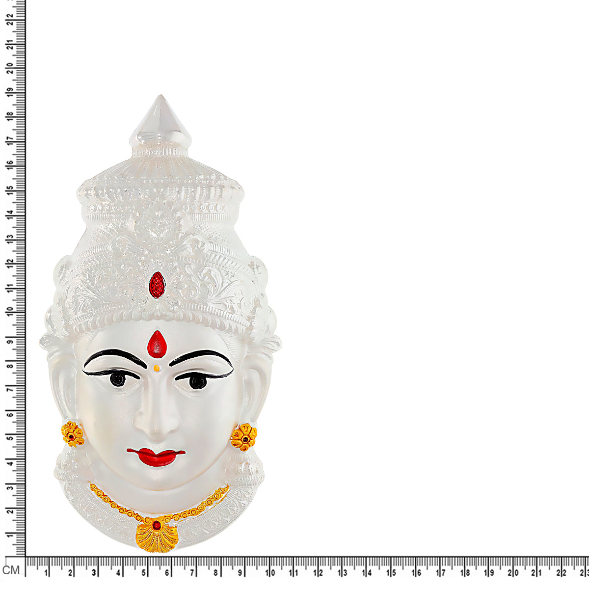 Benevolent Glow Silver Laxmi Face Figurine