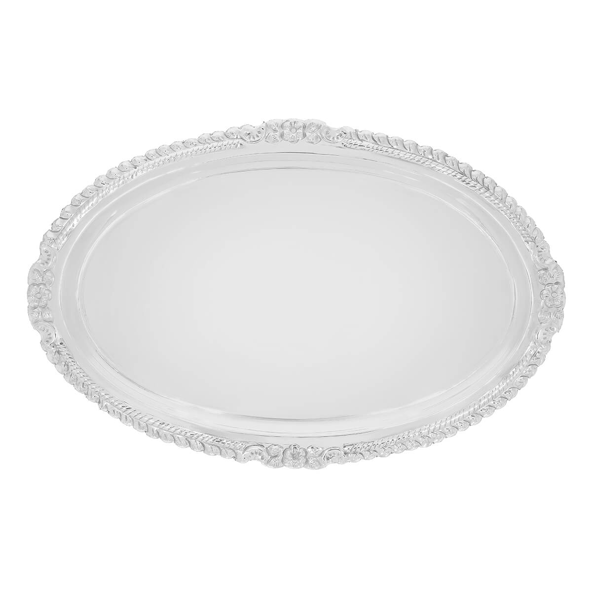 Shimmering Elegance Silver Tray