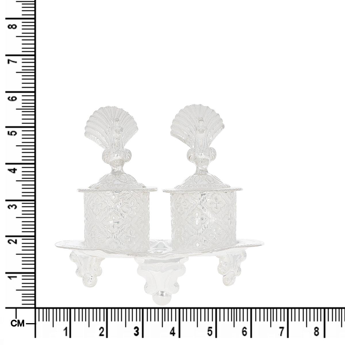 Elegant Shimmer Silver Karanda