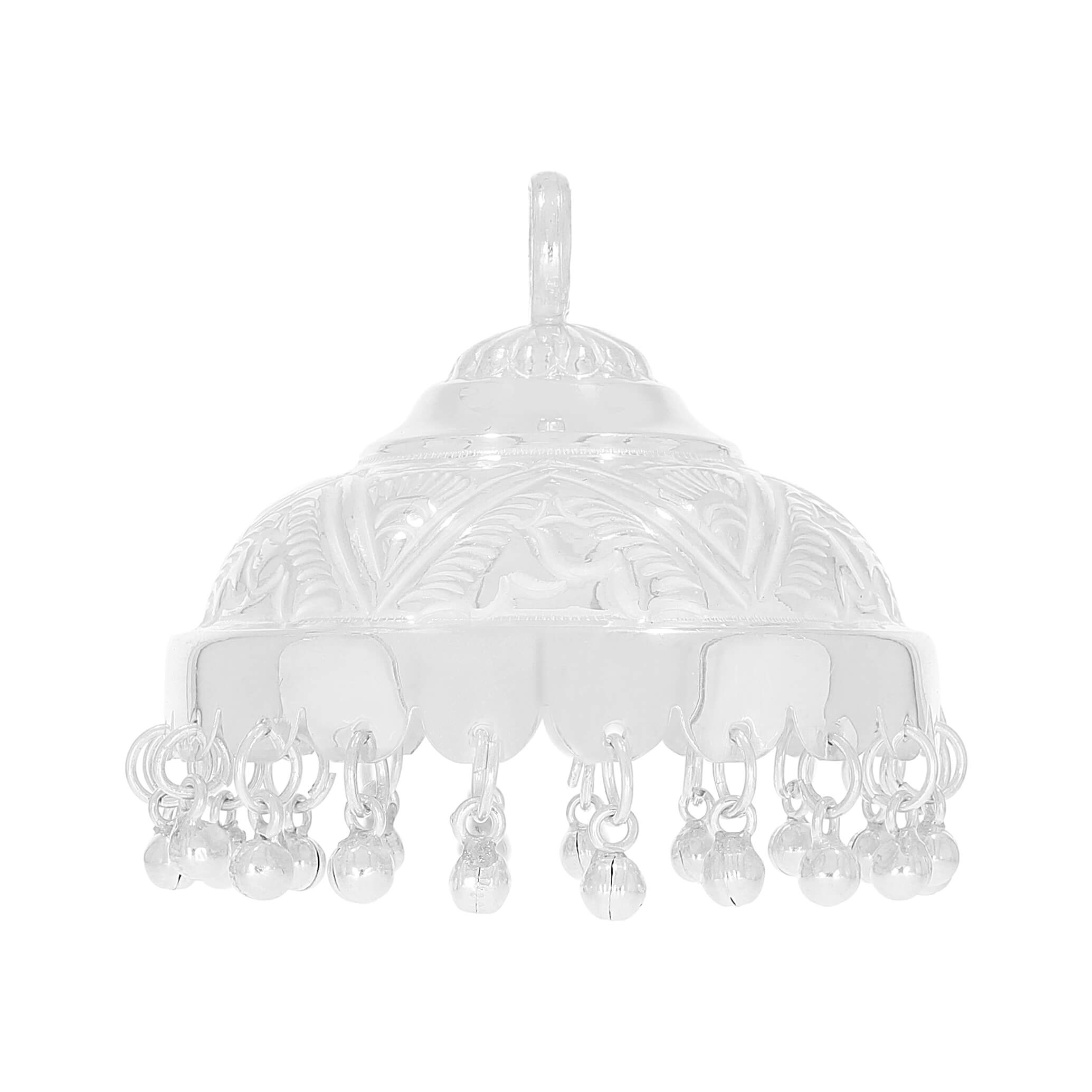 Lustrous Glow Silver God Chhatra