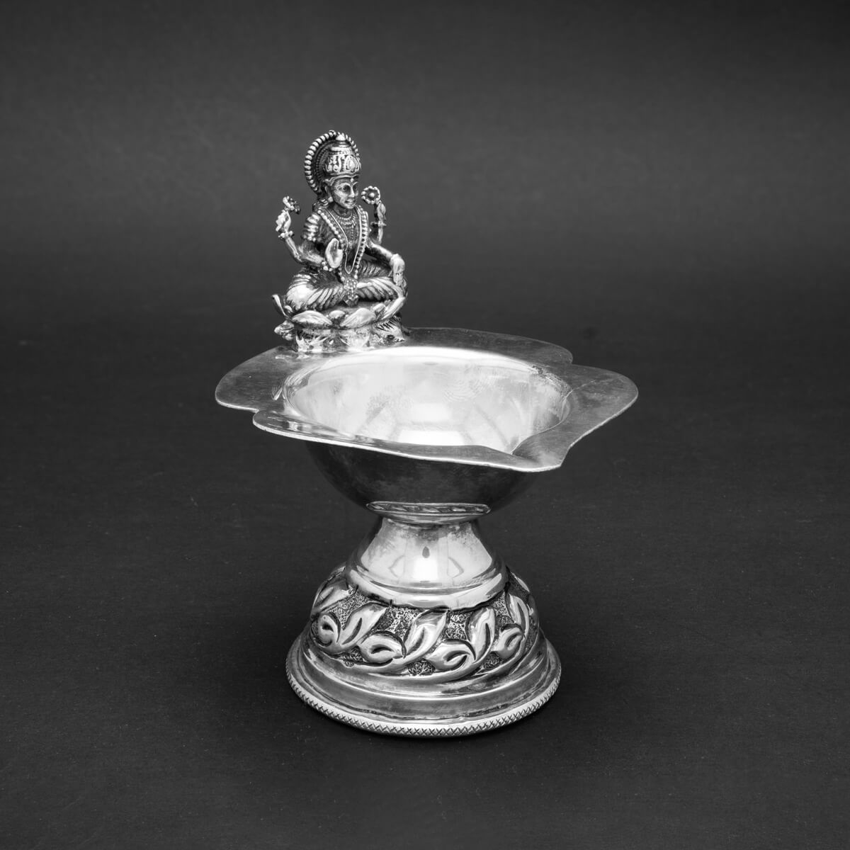 Divine Devi Laxmi Silver Diya