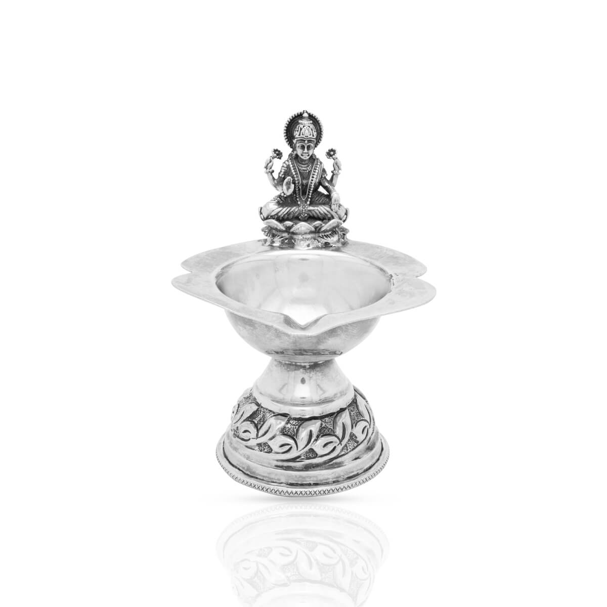Divine Devi Laxmi Silver Diya