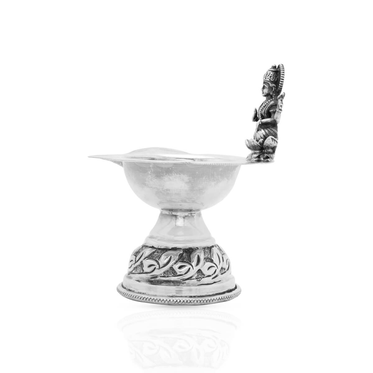 Divine Devi Laxmi Silver Diya