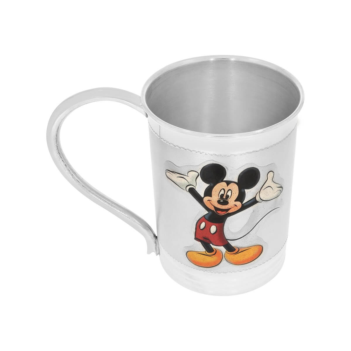 Glimmering Cute Mickey Mouse Silver Mug
