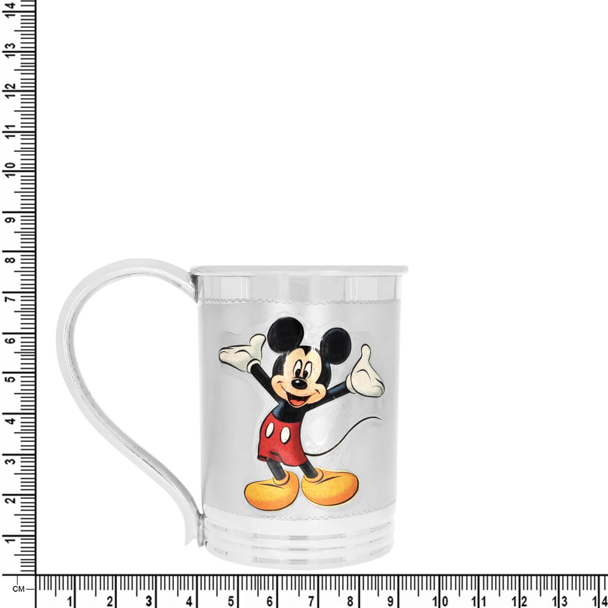 Glimmering Cute Mickey Mouse Silver Mug