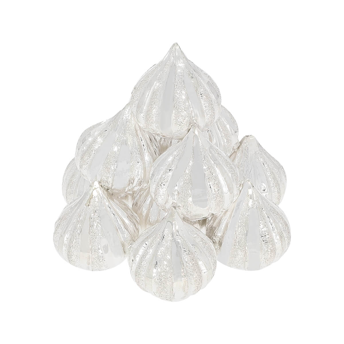 Mesmeric Shimmer Silver Modak