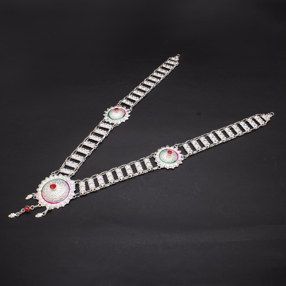 Delicate Charm Silver Necklace for Ganpati