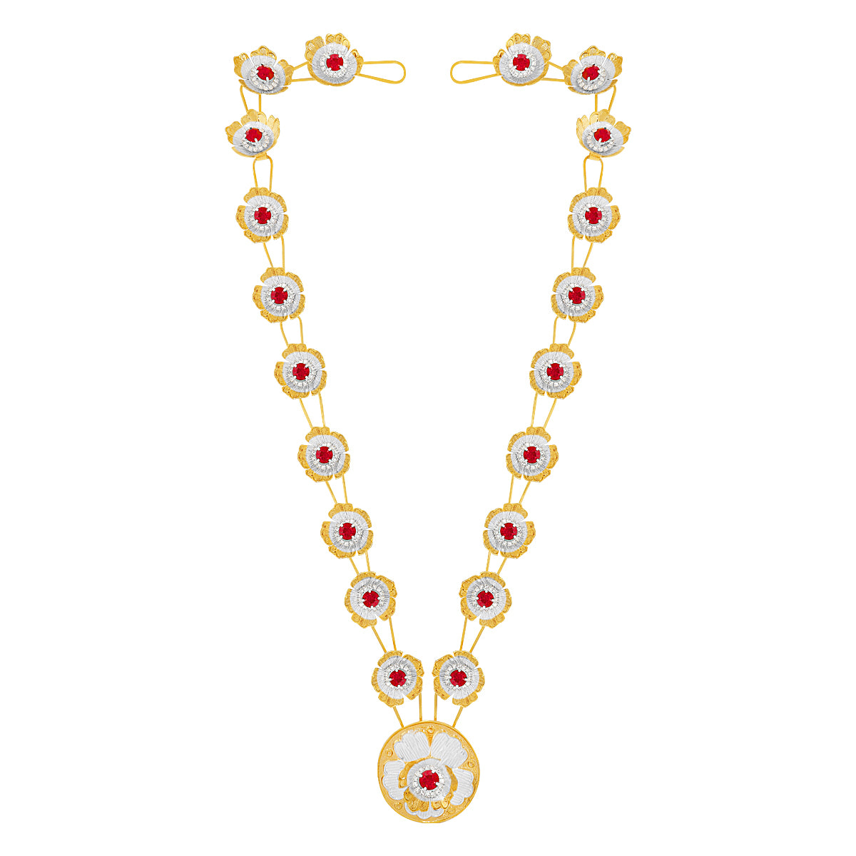 Mesmeric Bloom Silver Kanthi Haar