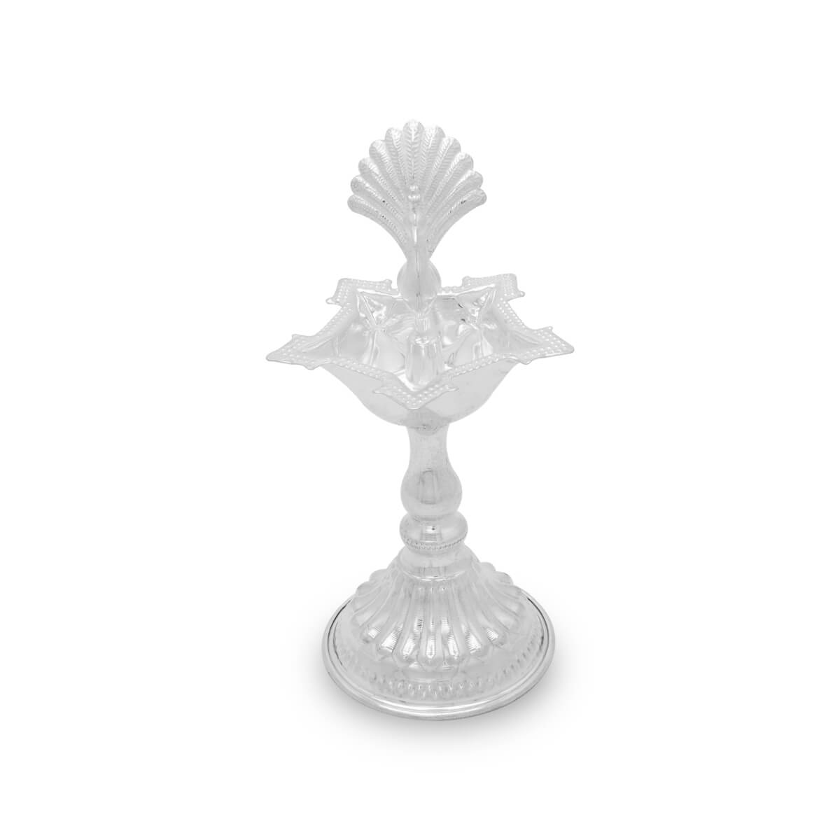 Brilliant Shimmer Silver Peacock Samai