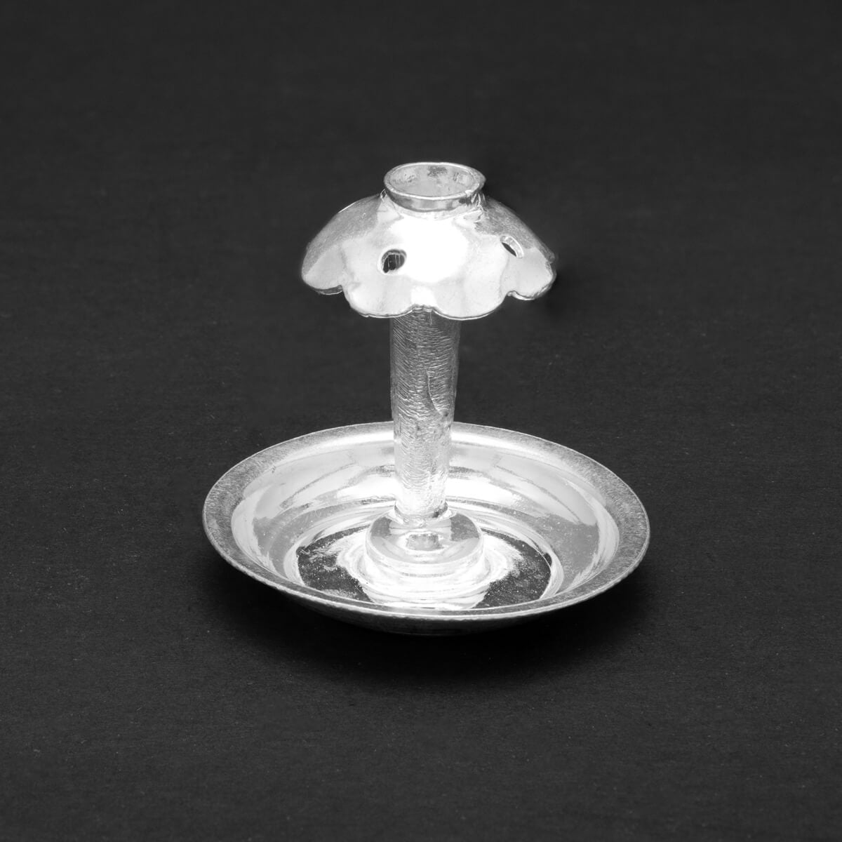 Polished Glow Silver Agarbatti Stand