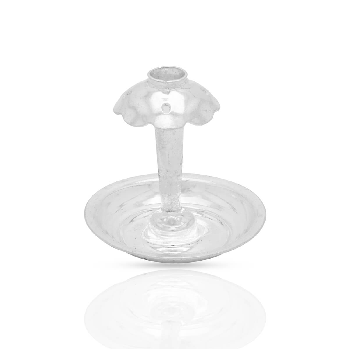 Polished Glow Silver Agarbatti Stand