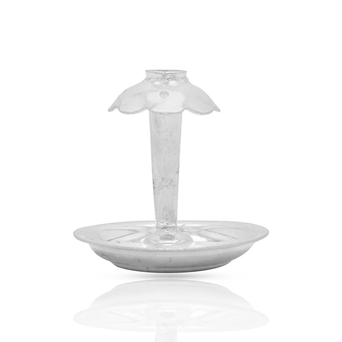 Polished Glow Silver Agarbatti Stand