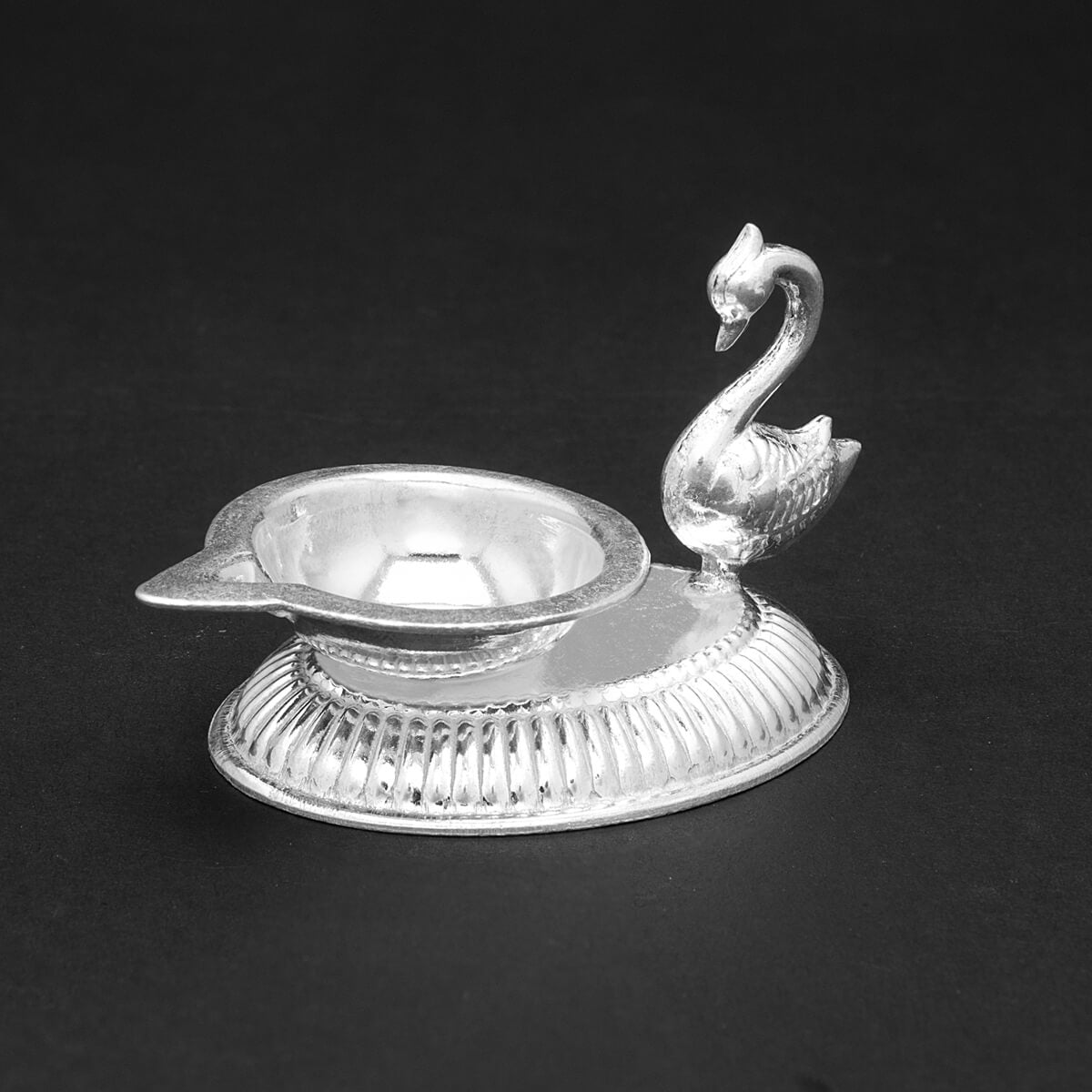 Delicate Peacock Grace Silver Diva