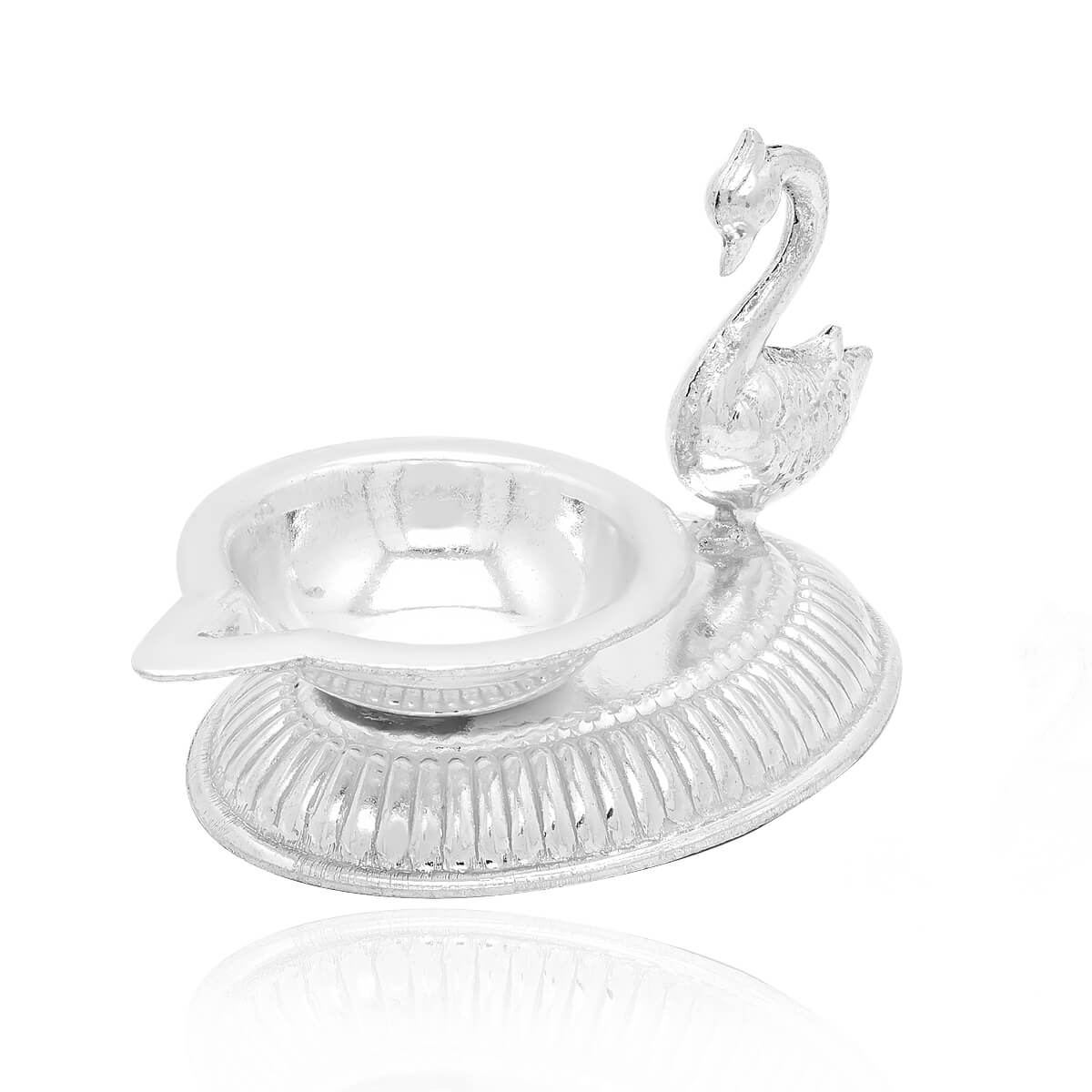 Delicate Peacock Grace Silver Diva