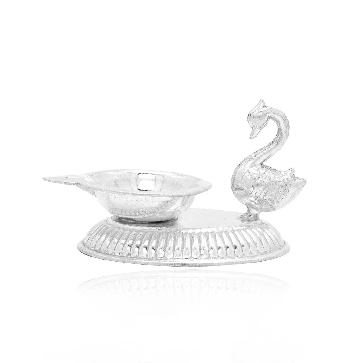 Delicate Peacock Grace Silver Diva