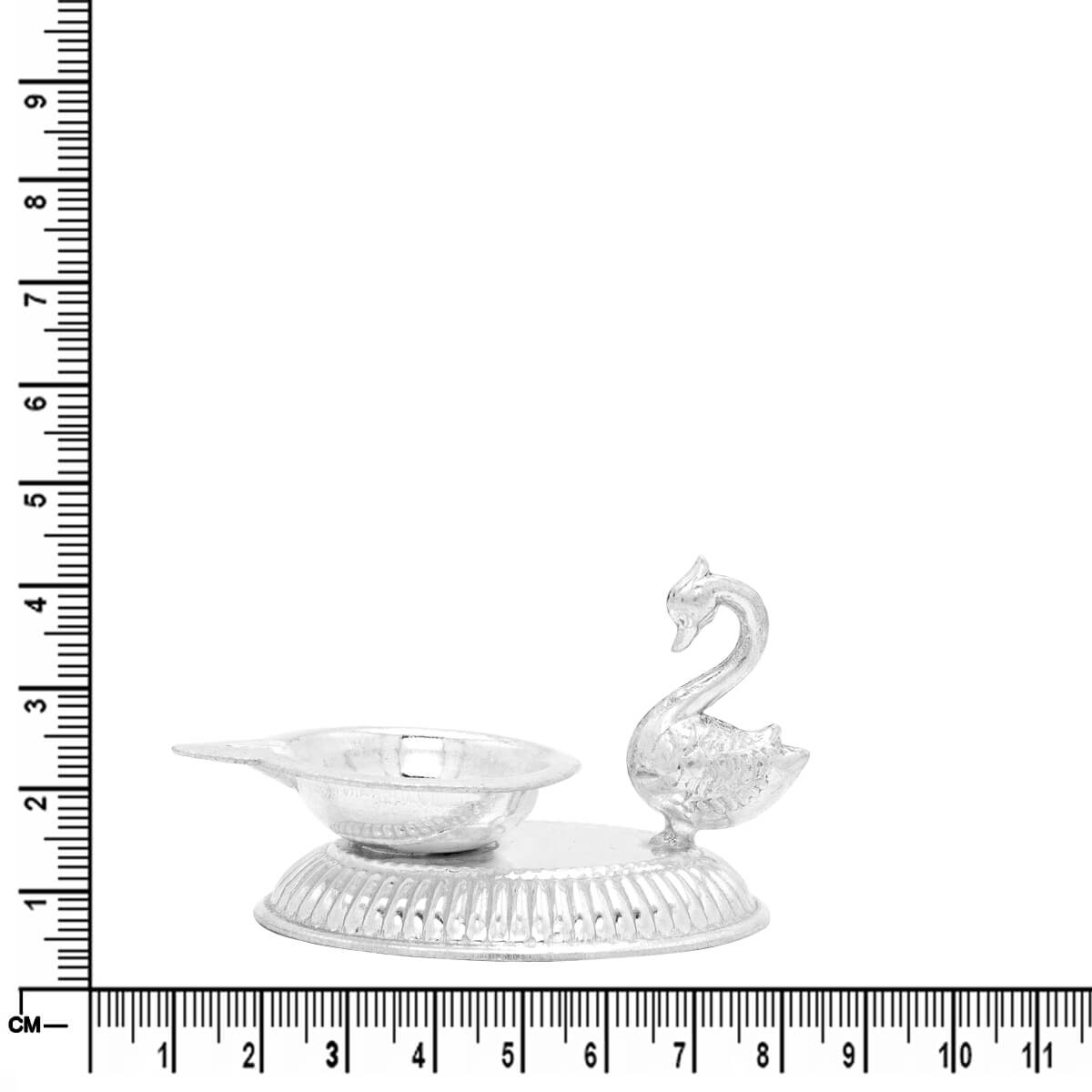 Delicate Peacock Grace Silver Diva