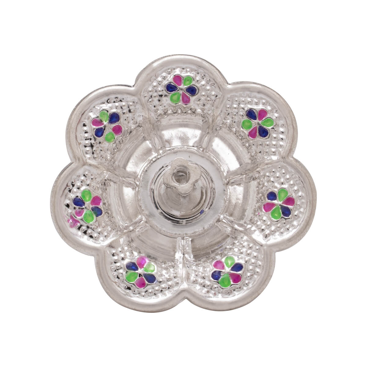 Stunning Opulence Silver Diya