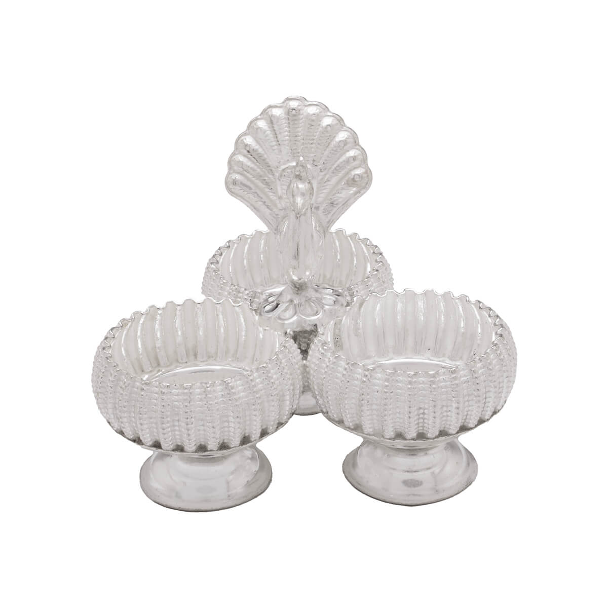 Captivating Shimmer Silver Jodwati Karanda