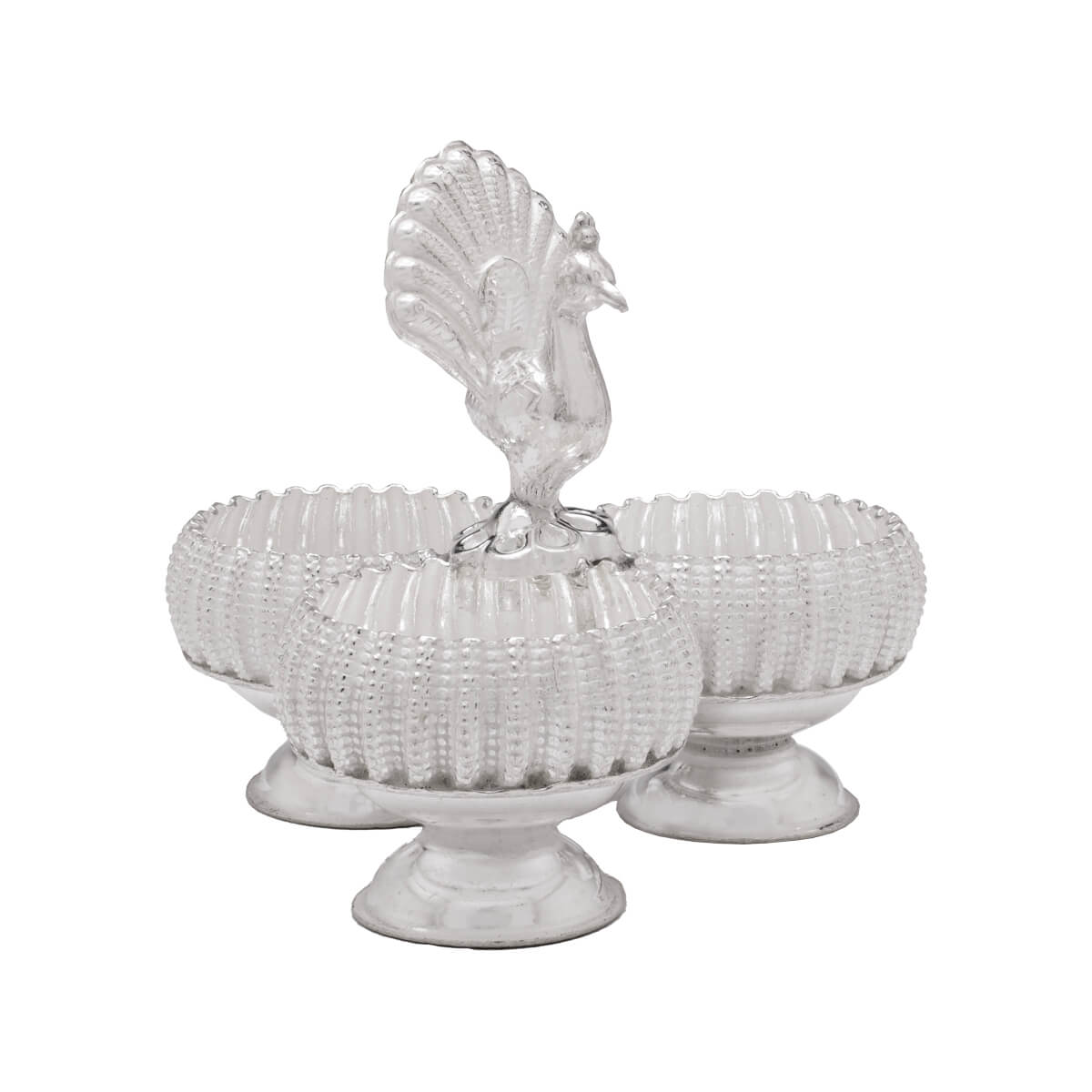 Captivating Shimmer Silver Jodwati Karanda