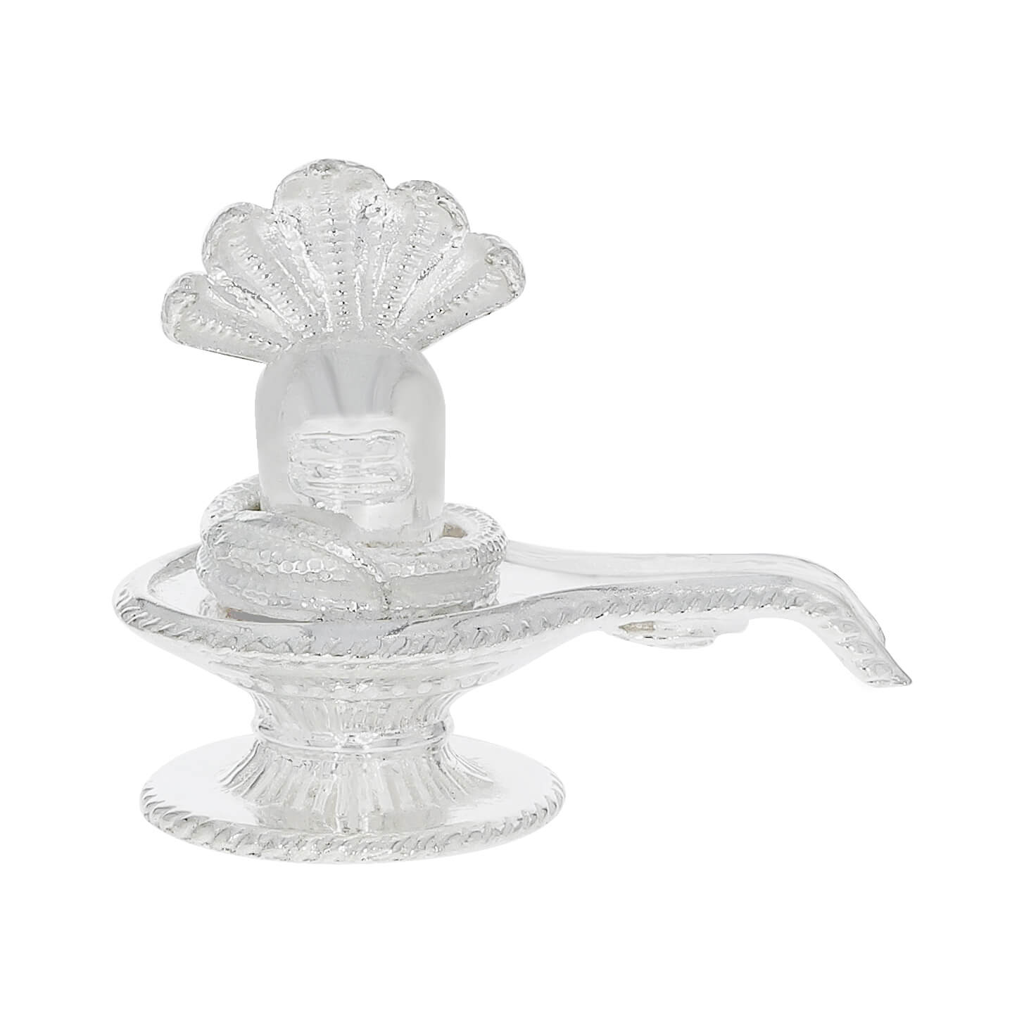 Celestial Shimmer Silver Shivling