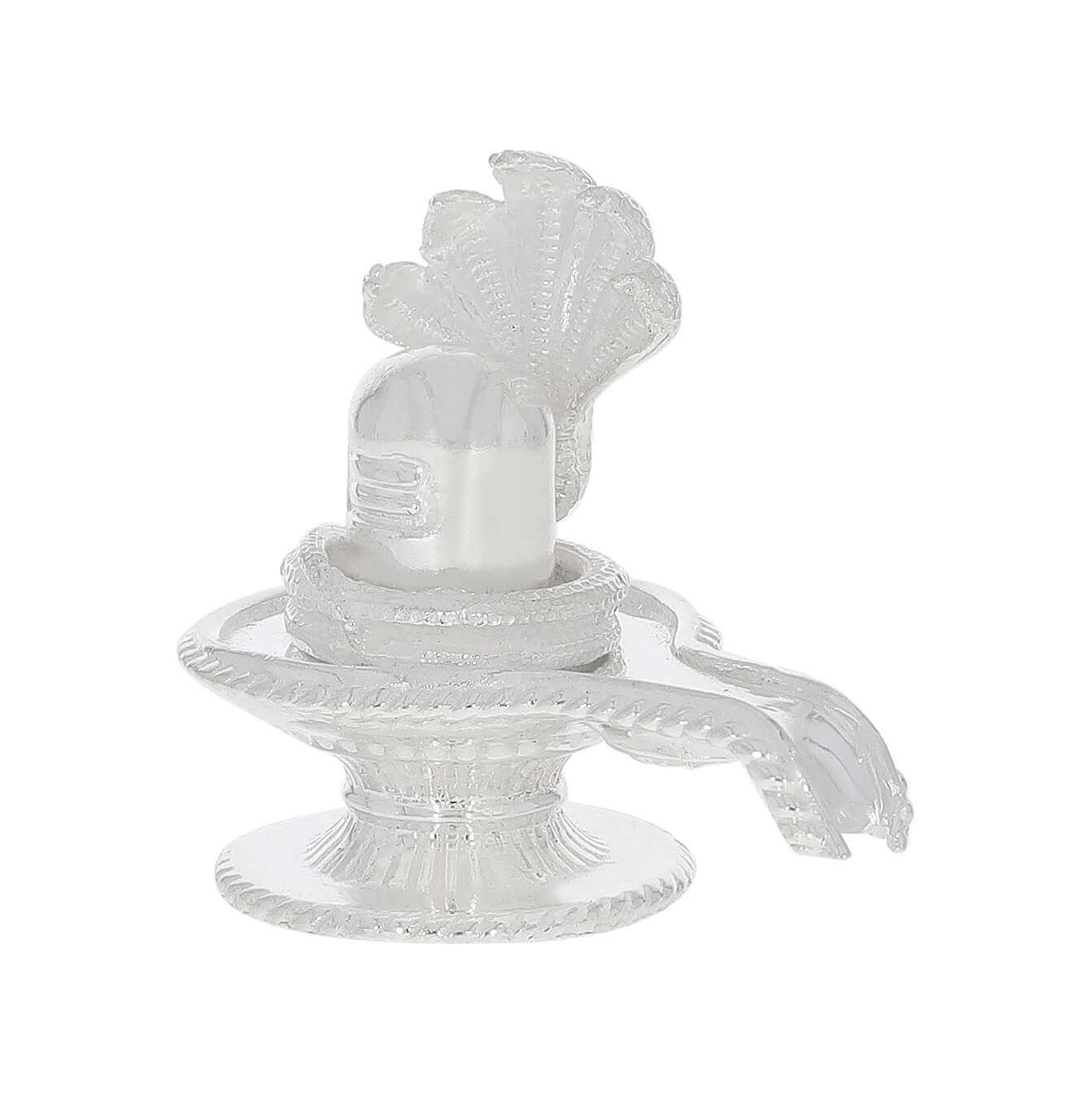 Celestial Shimmer Silver Shivling