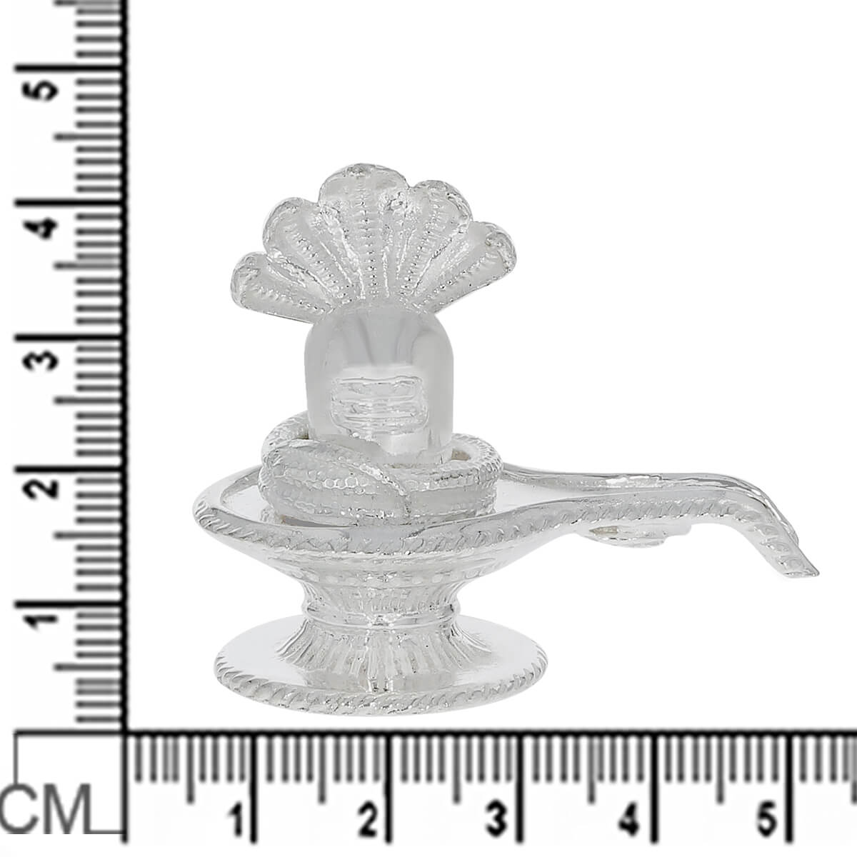 Divine Shimmer Silver Shivling-Bell Pan