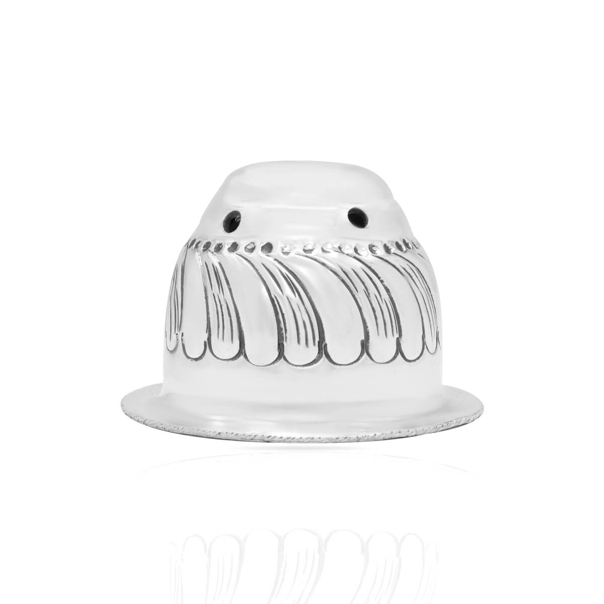 Shiny Swirl Silver Agarbatti Stand
