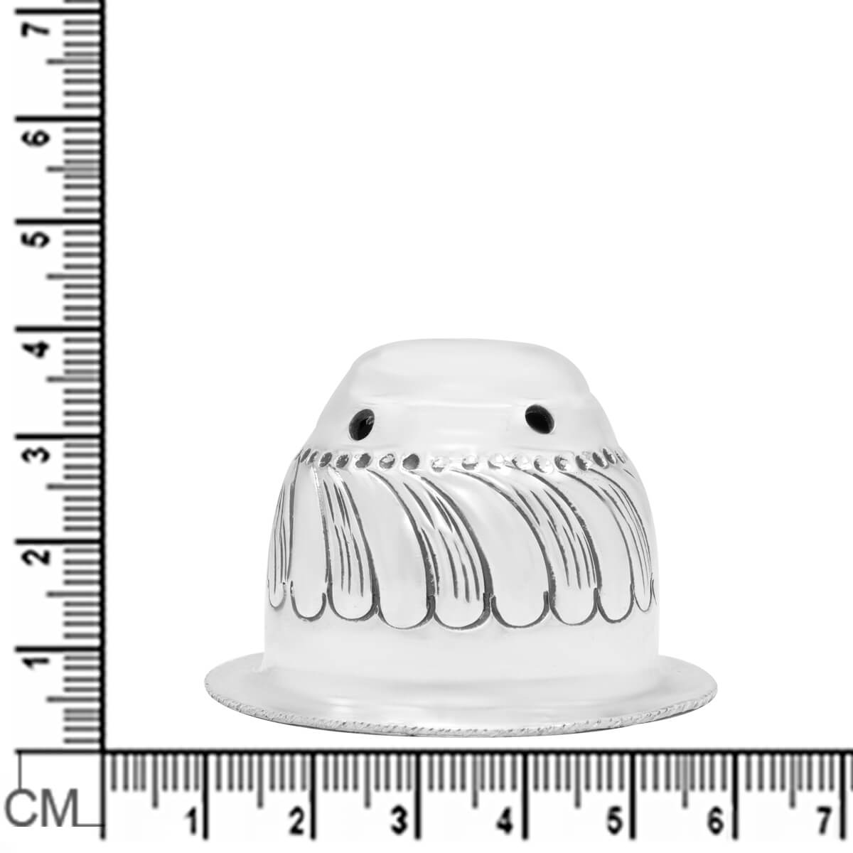 Shiny Swirl Silver Agarbatti Stand