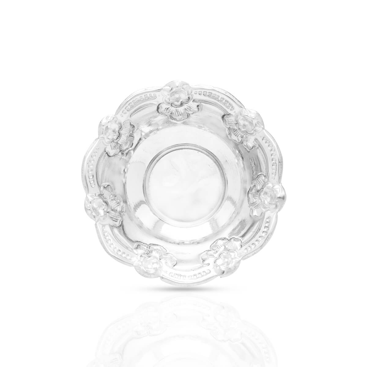 Exclusive Floral Motif Silver Bowl
