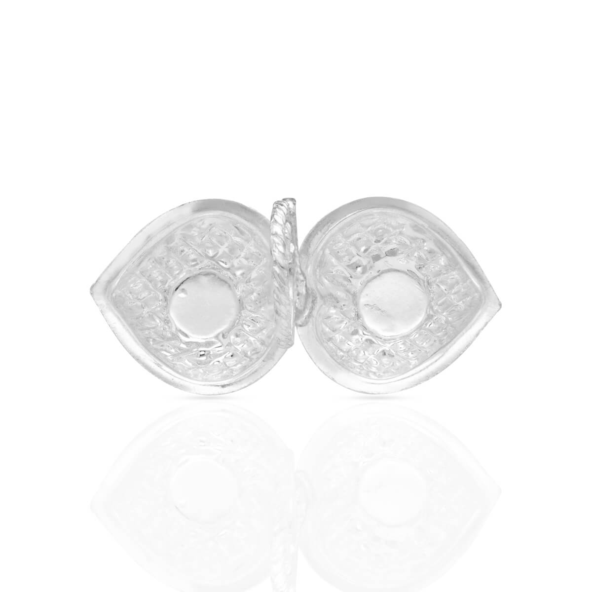 Delicate Shimmer Silver Jodwati Karanda