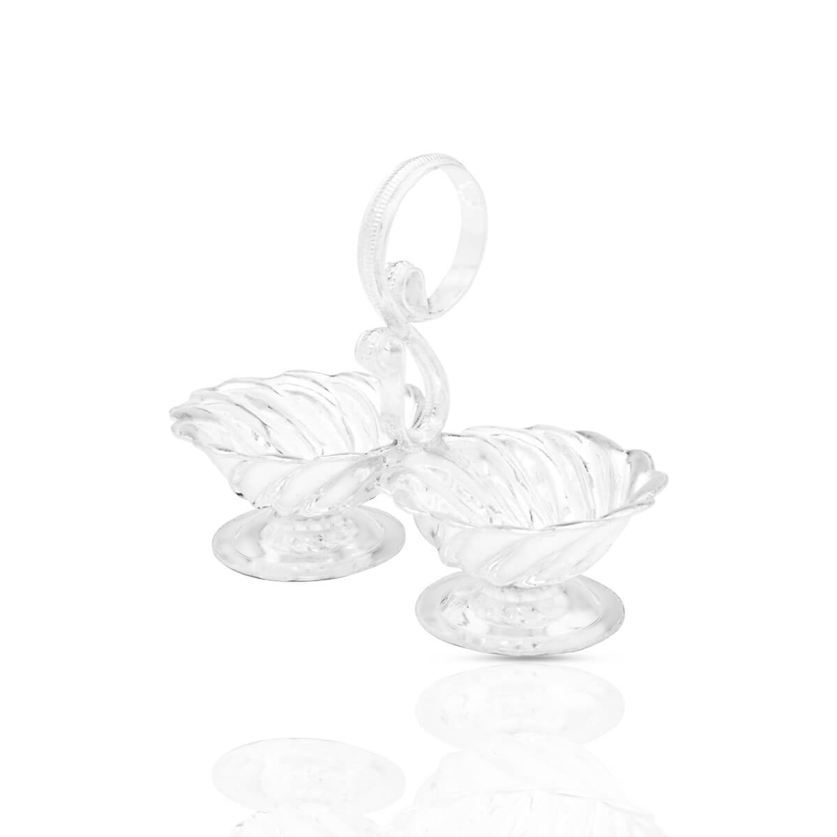 Shimmer and Swirl Silver Jodwati Karanda