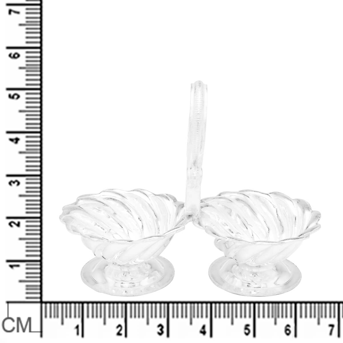 Shimmer and Swirl Silver Jodwati Karanda